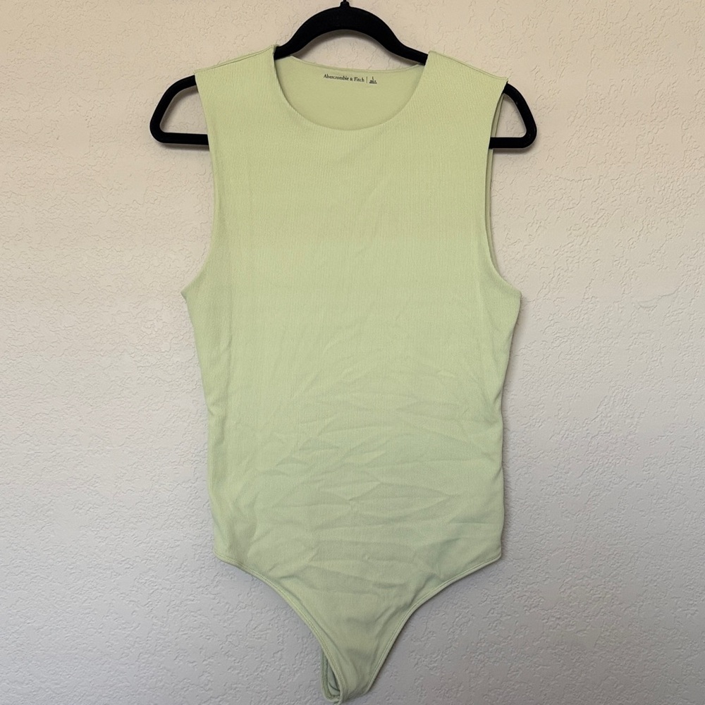 Abercrombie & Fitch Soft Mint Ribbed Top